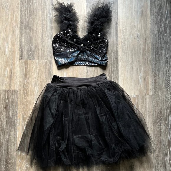 Custom Ballet/Contemporary Dance Costume-Black Tulle - Picture 2 of 5